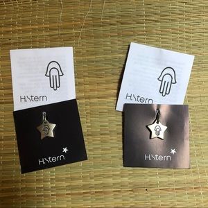 Set of Two - Hamsa & Star Charms - Religious Spiritual